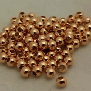 Rose gold beads