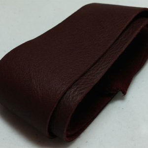 wine red strap of tanned reindeer hide
